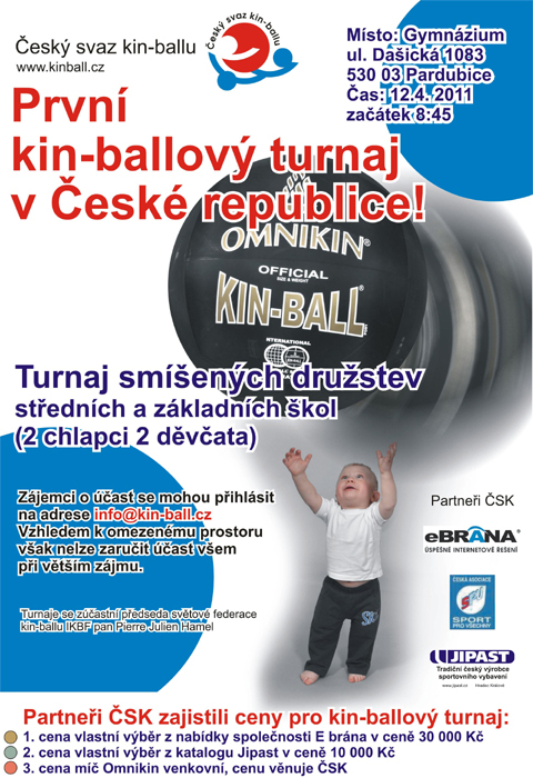 První kin-ballový turnaj v ČR, Pardubice 12. dubna 2011